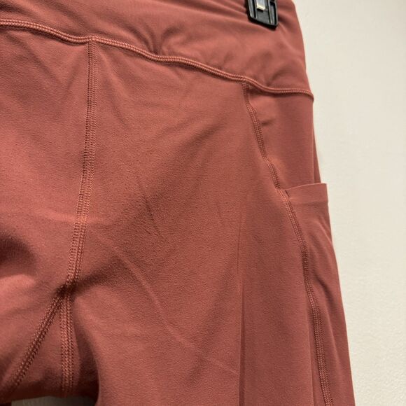 Athleta Leggings Stash Pocket Salutation Tight Full Length Red Women sz Medium - Picture 6 of 8